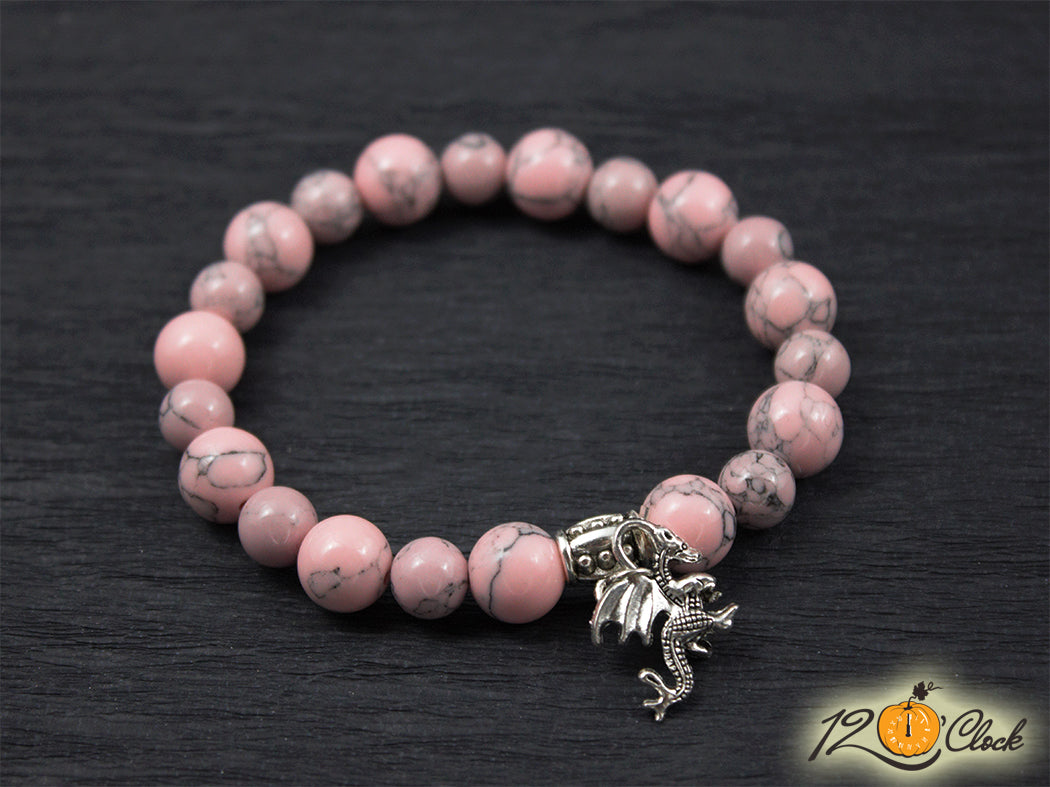 Гривна "Годината на дървения дракон" – розов хаулит