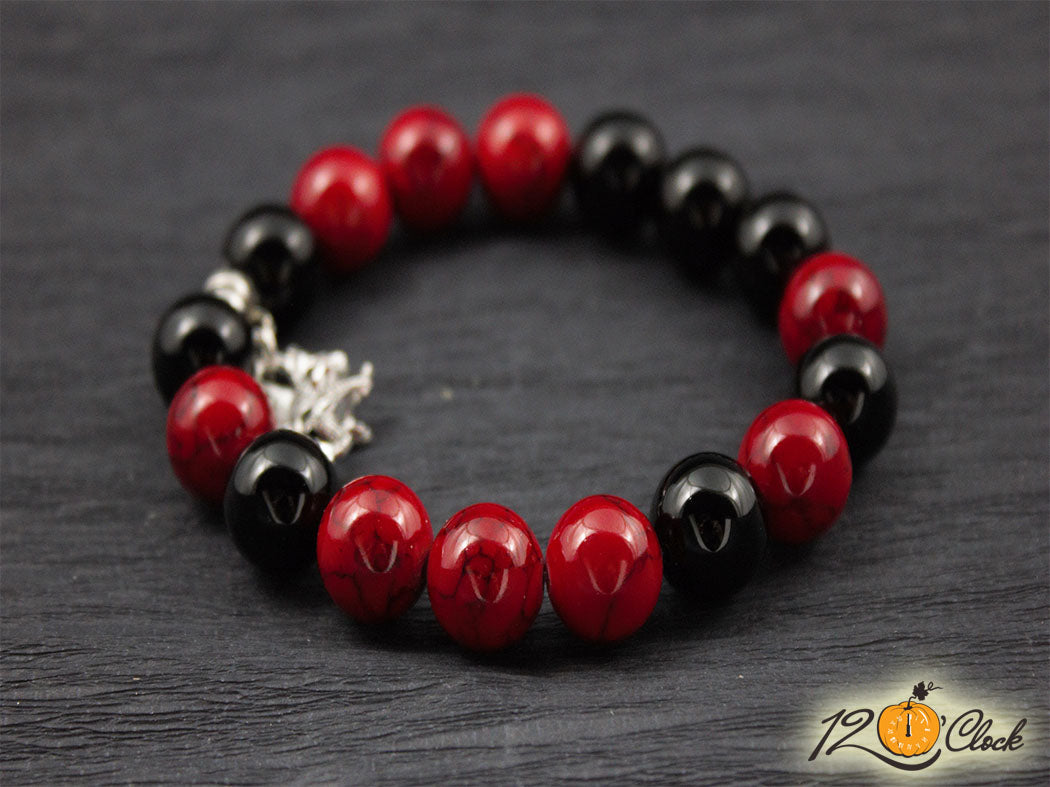 Гривна "Годината на дървения дракон" – оникс и червен хаулит