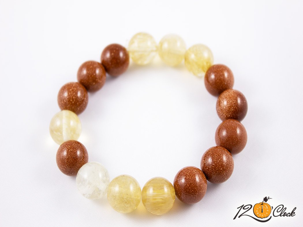 Гривна "Слънчев камък и косите на Венера"