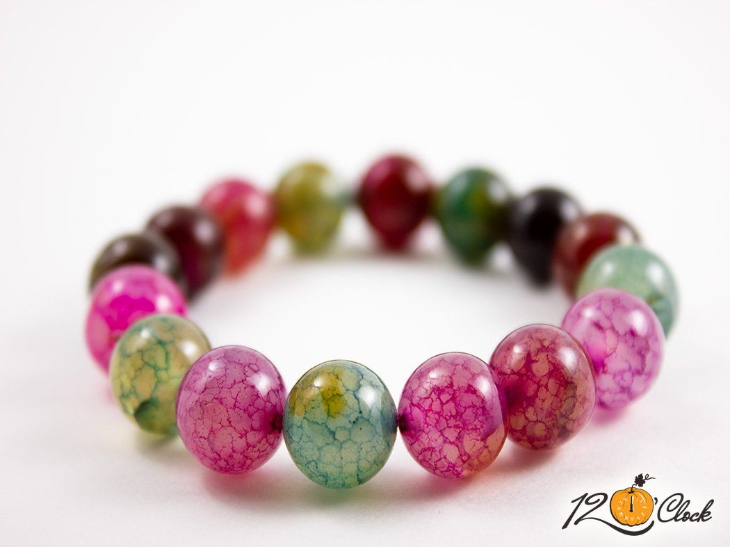 Гривна "Драконов ахат цветове"