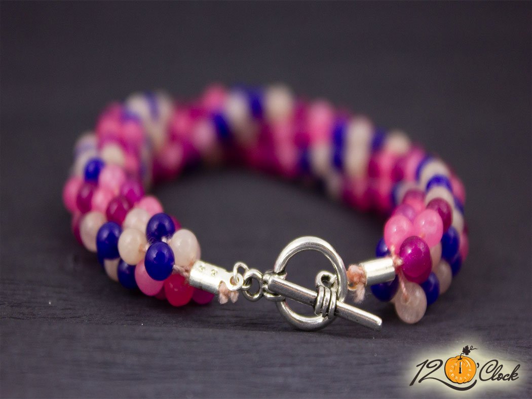 Кръгла плетеница "Четири вида кварц"