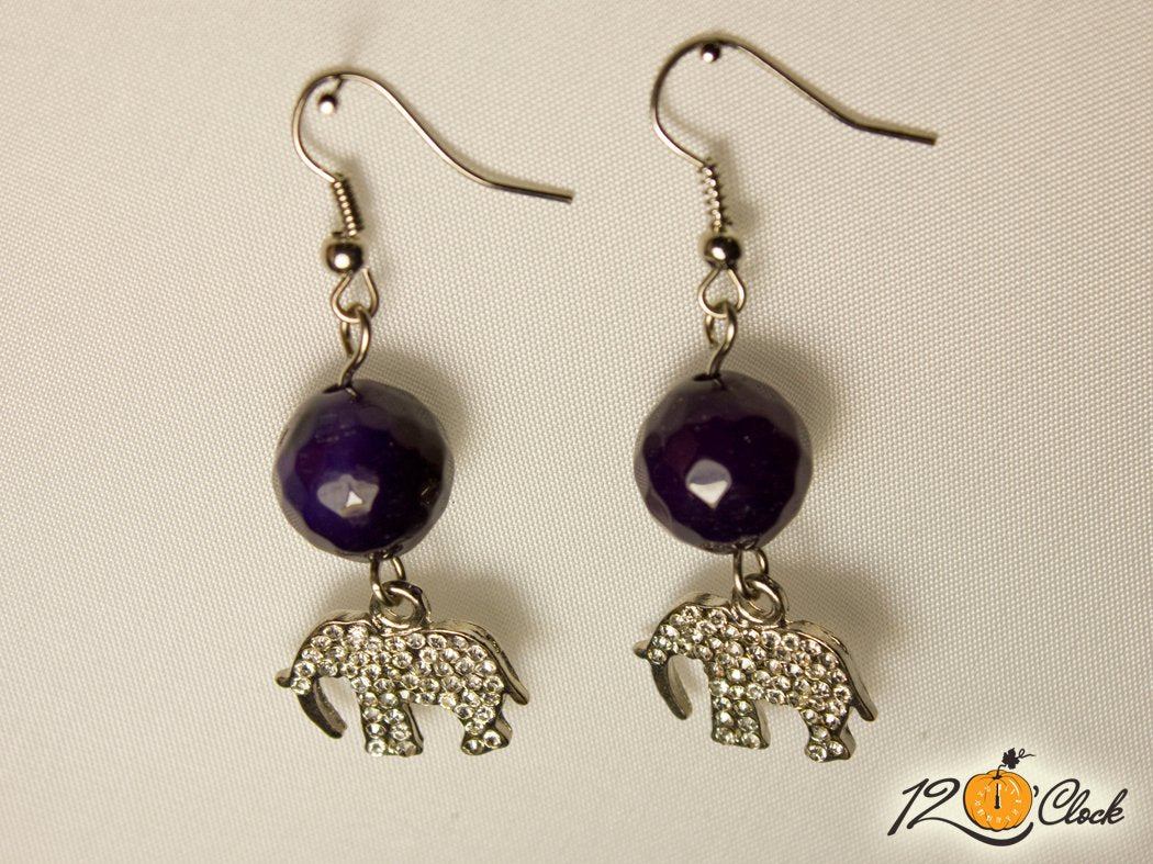 Обици "Бляскаво слонче"