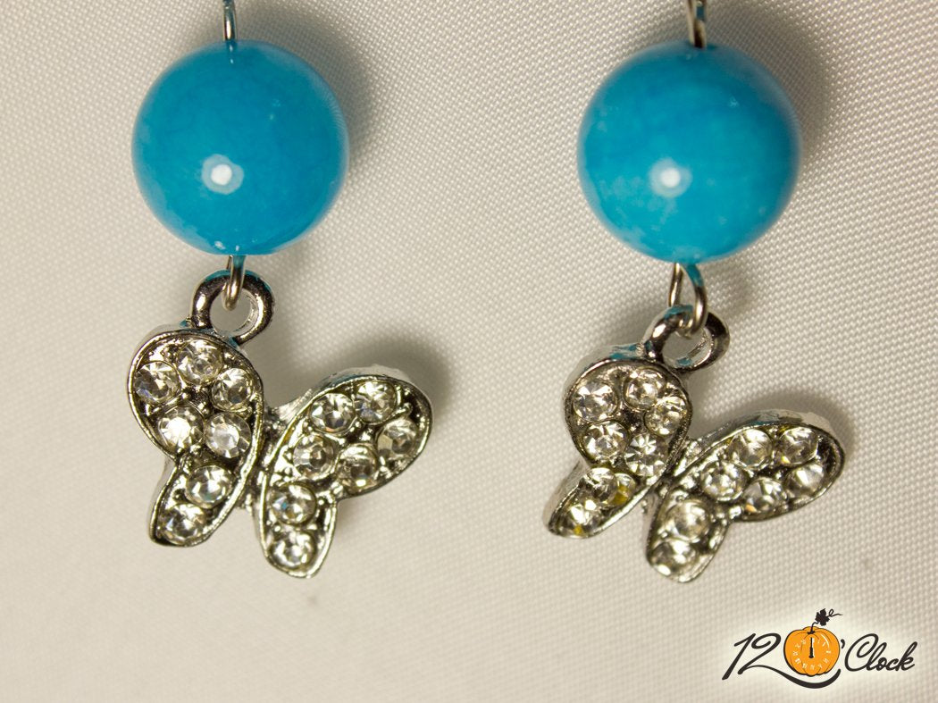 Обици "Бляскави пеперуди"