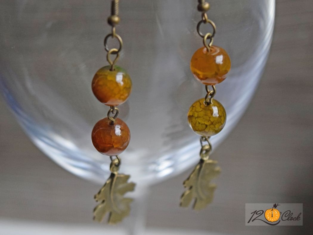 Обици "Есенни Листа"