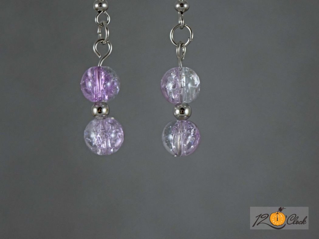 Обици "Лилав Блясък"