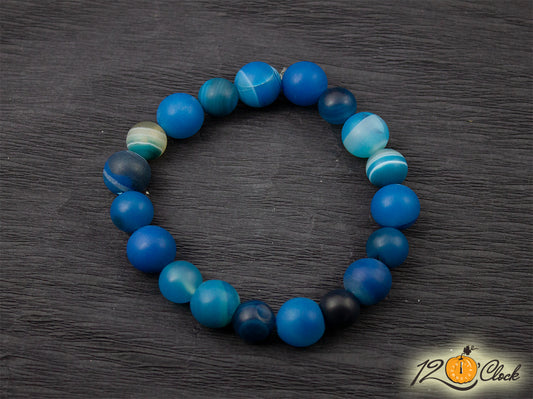 Гривна "Син ивчест ахат мат"