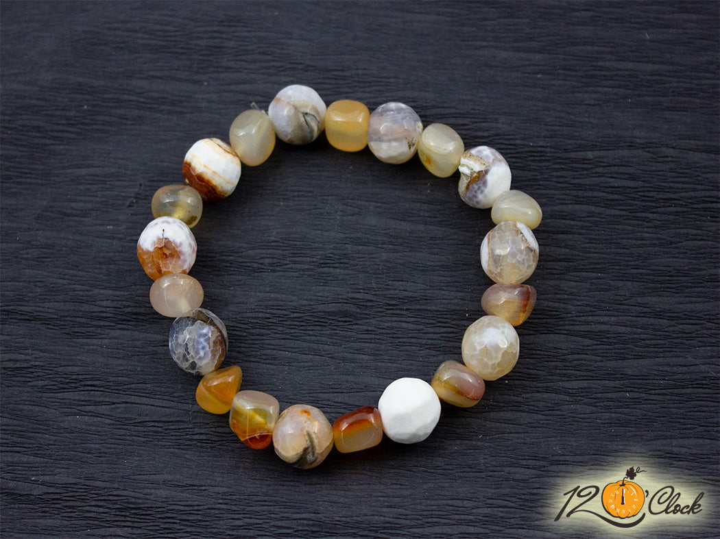 Гривна "Оранжеви ахати"