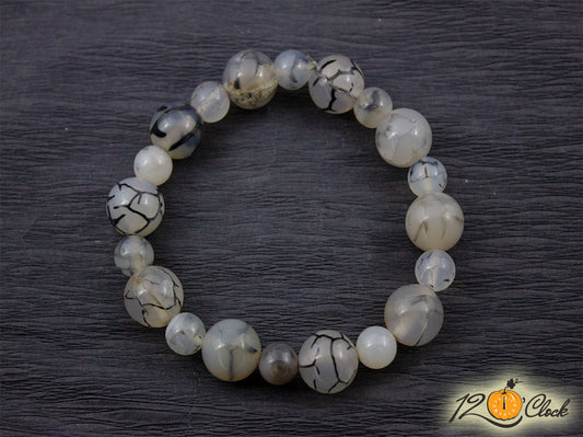 Гривна "Сив ахат драконови вени"