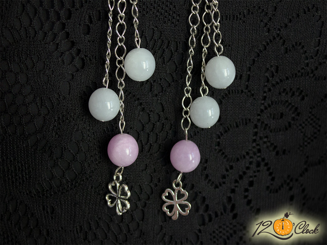 Дълги обици "Детелинки"