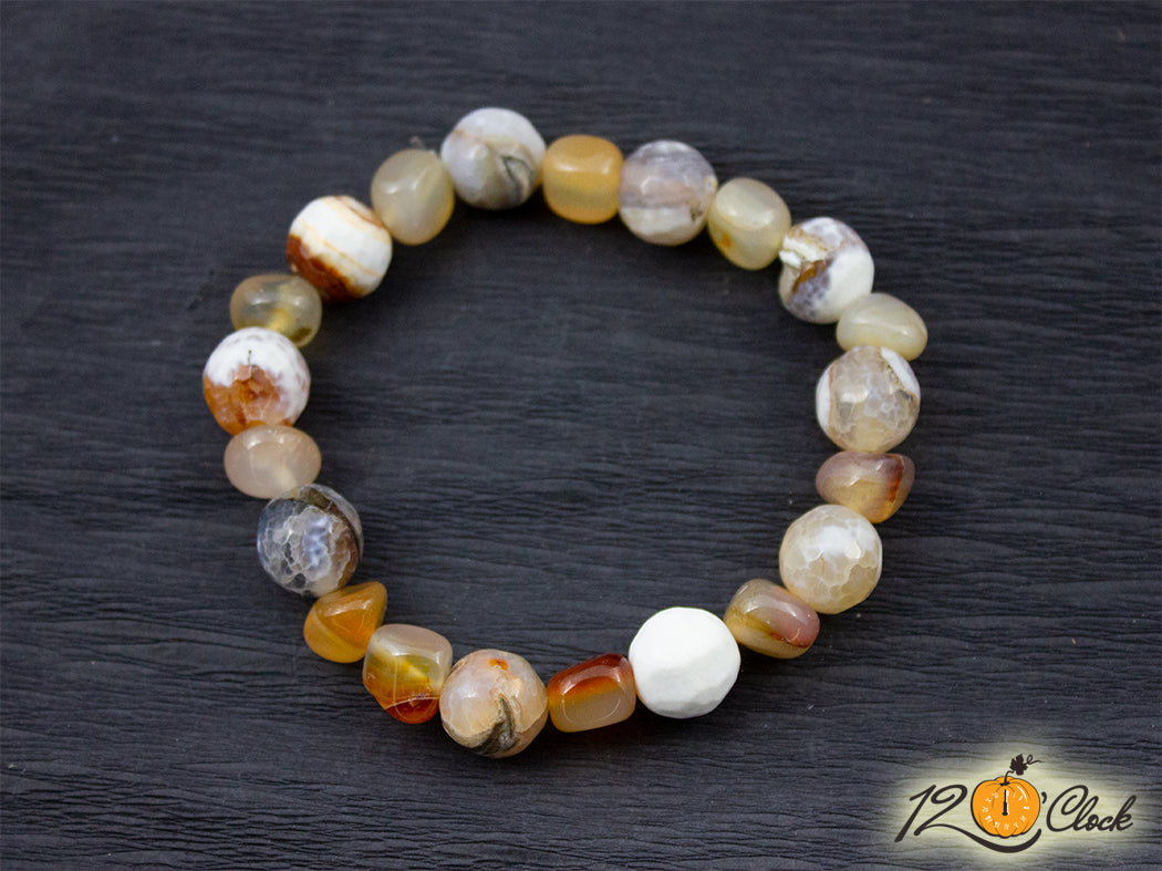 Гривна "Оранжеви ахати"