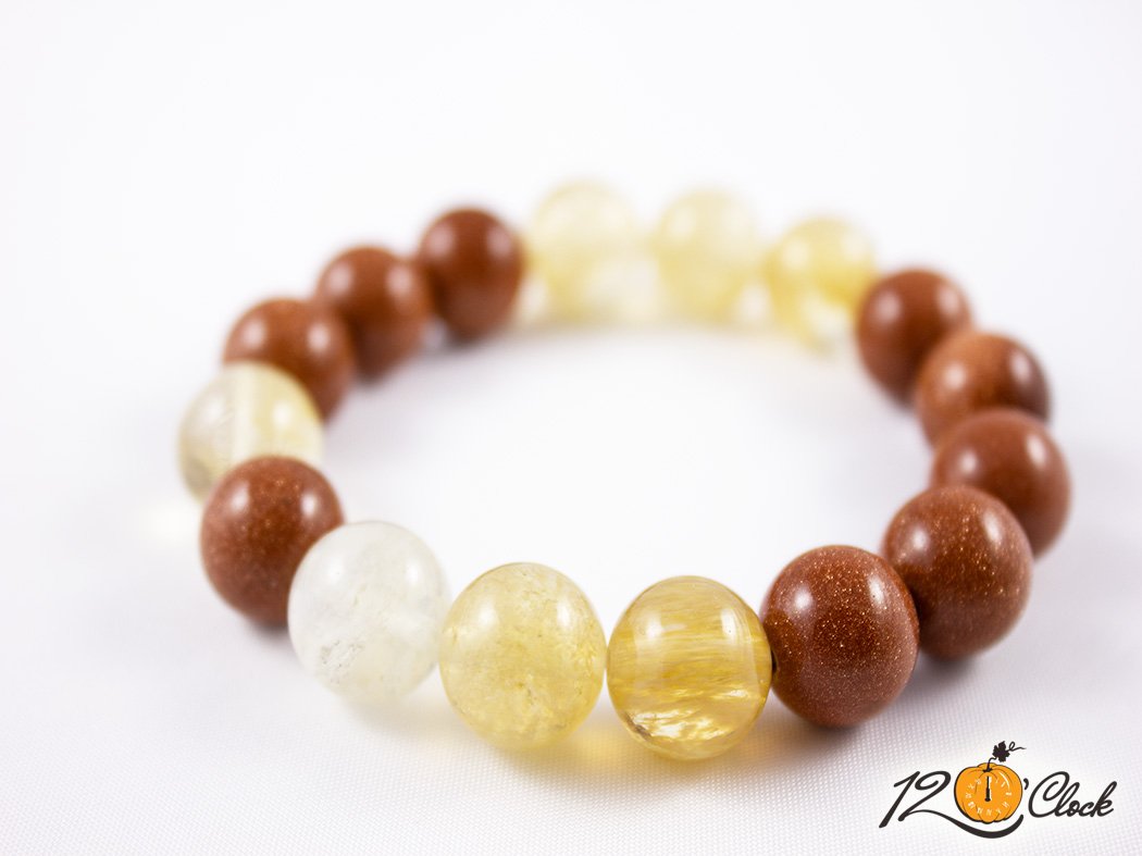 Гривна "Слънчев камък и косите на Венера"