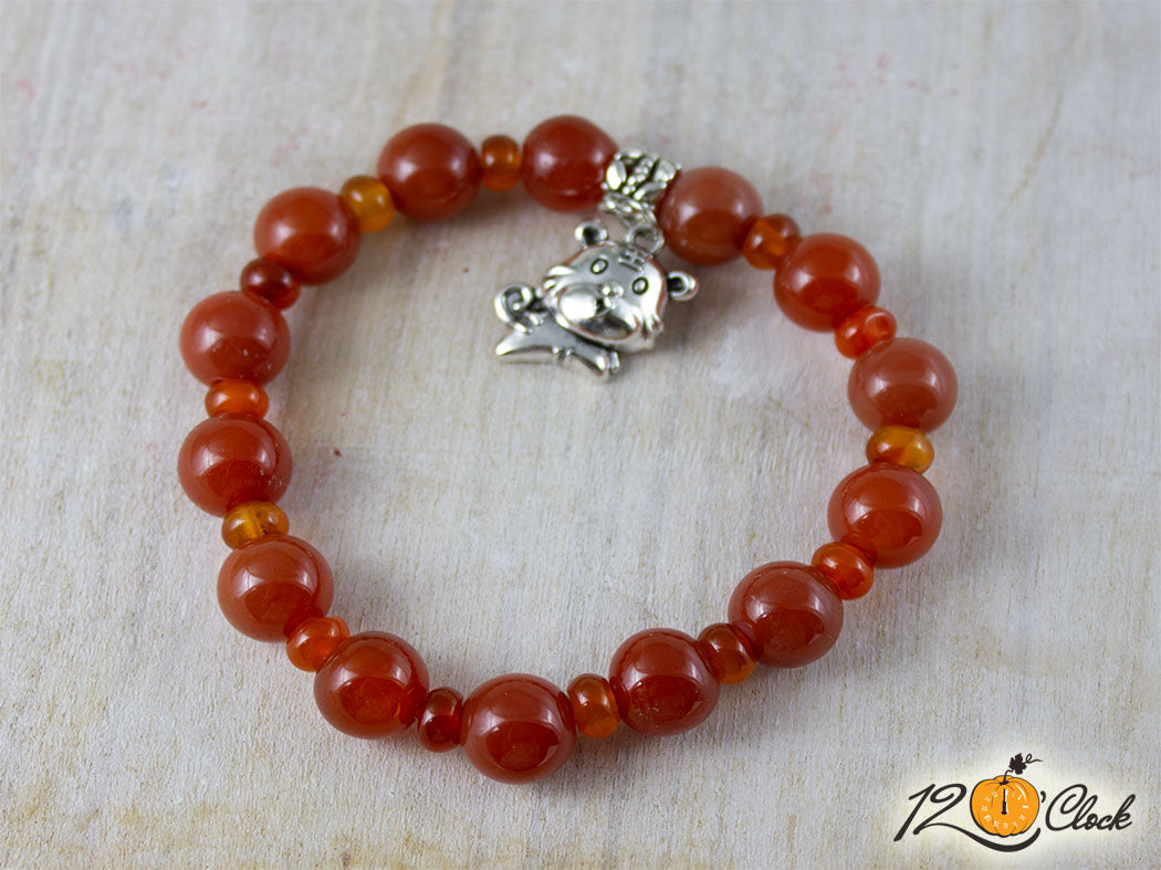 Гривна "Годината на Водния тигър" - карнеол