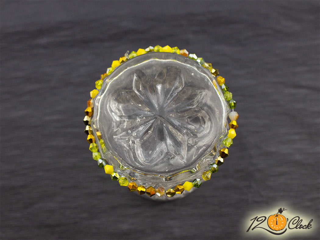 Гривна "жълто зелени кристали"