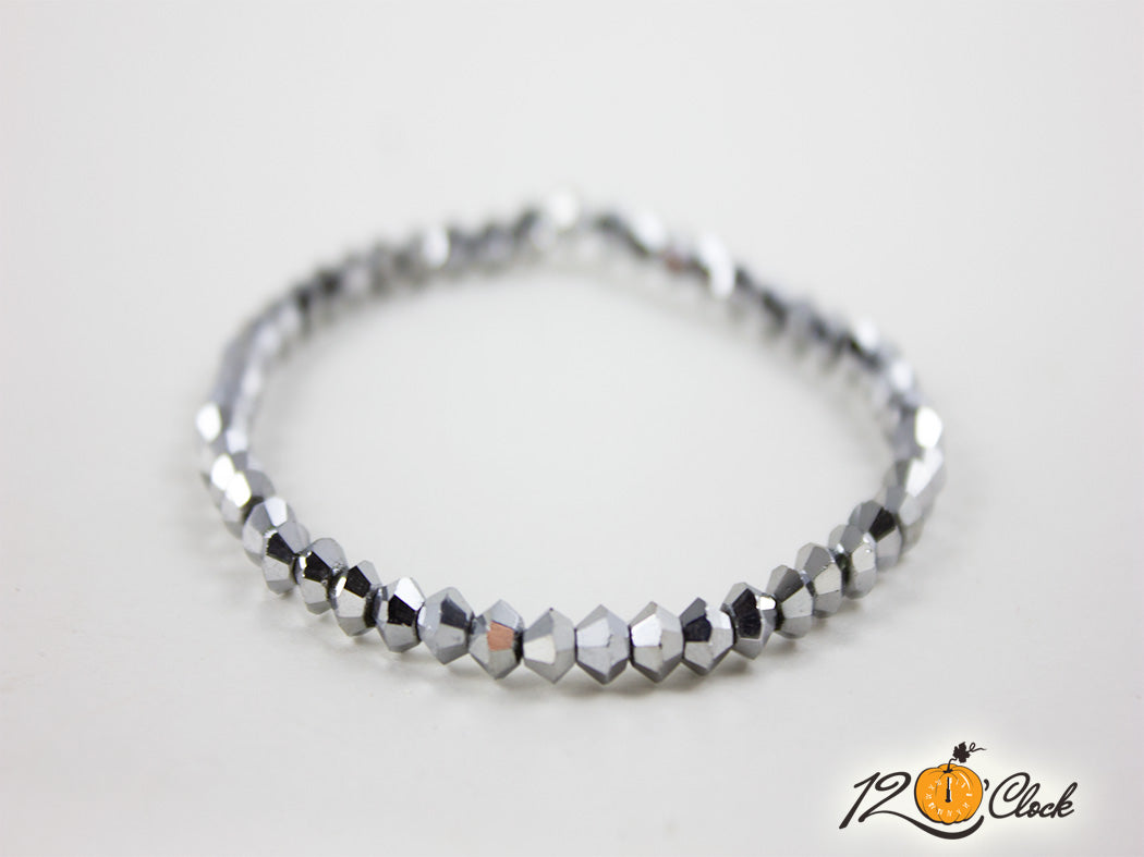 Гривна "сребристо сив кристал"