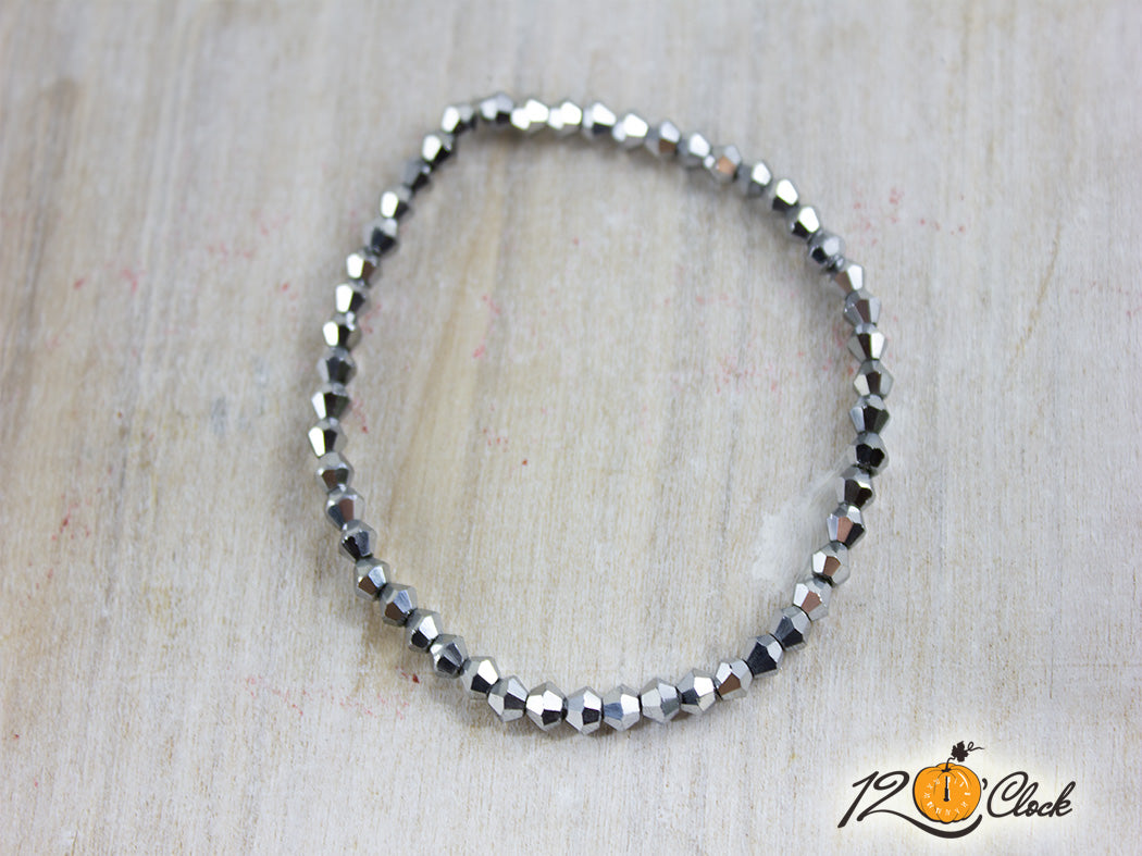 Гривна "сребристо сив кристал"