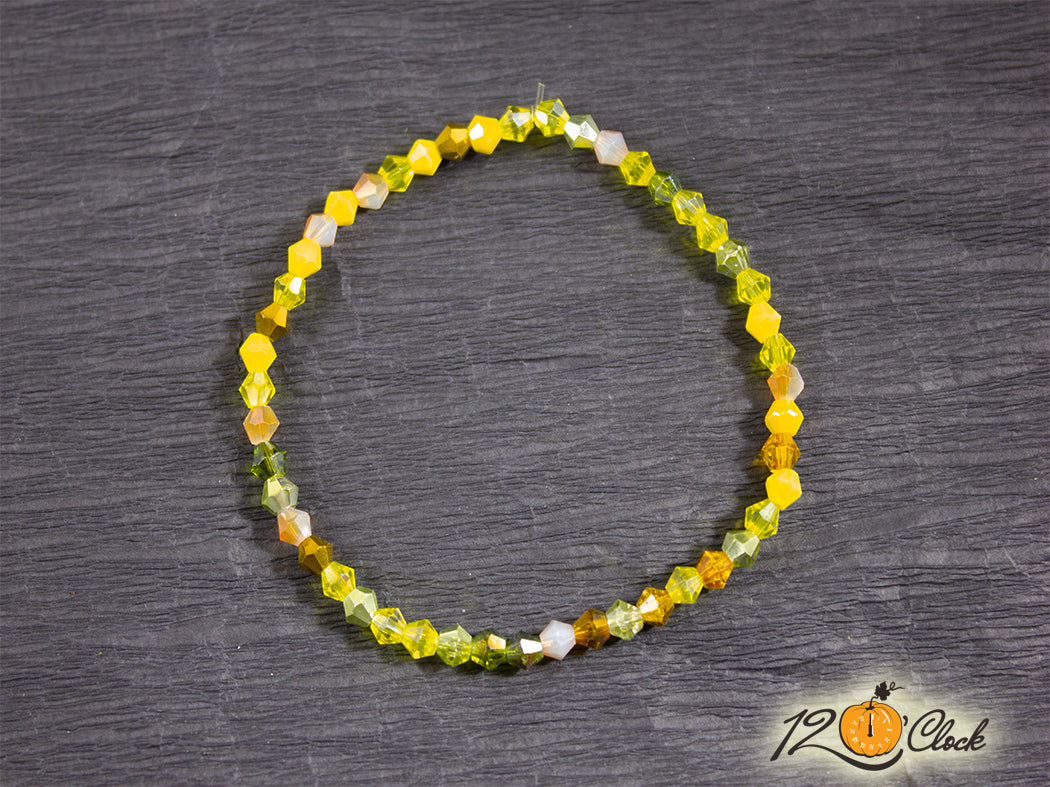 Гривна "жълто зелени кристали"