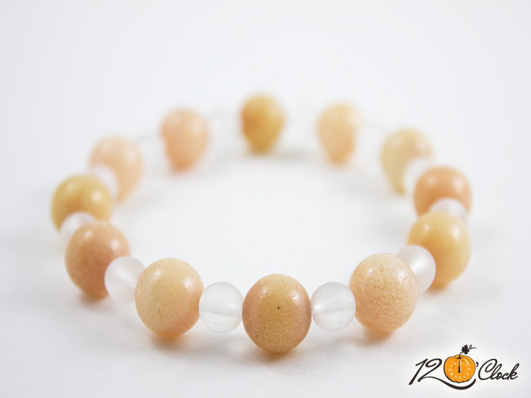 Гривна "Петалит и планински кристал мат"