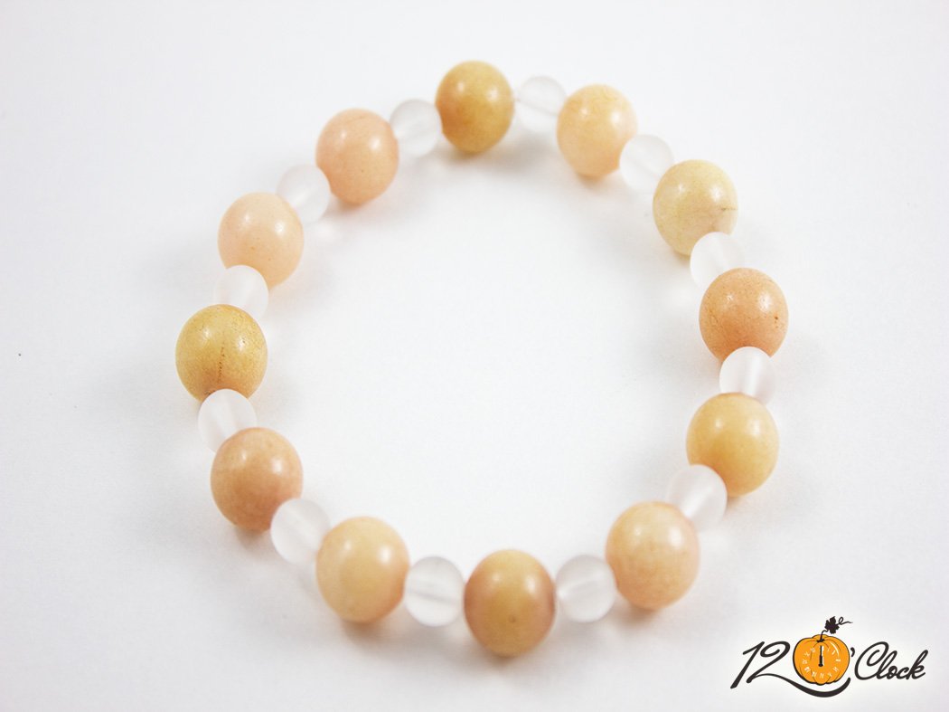 Гривна "Петалит и планински кристал мат"