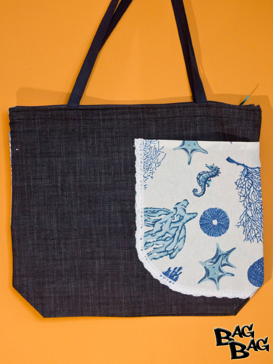 БагБаг Lillie BAG Морско дъно в синьо