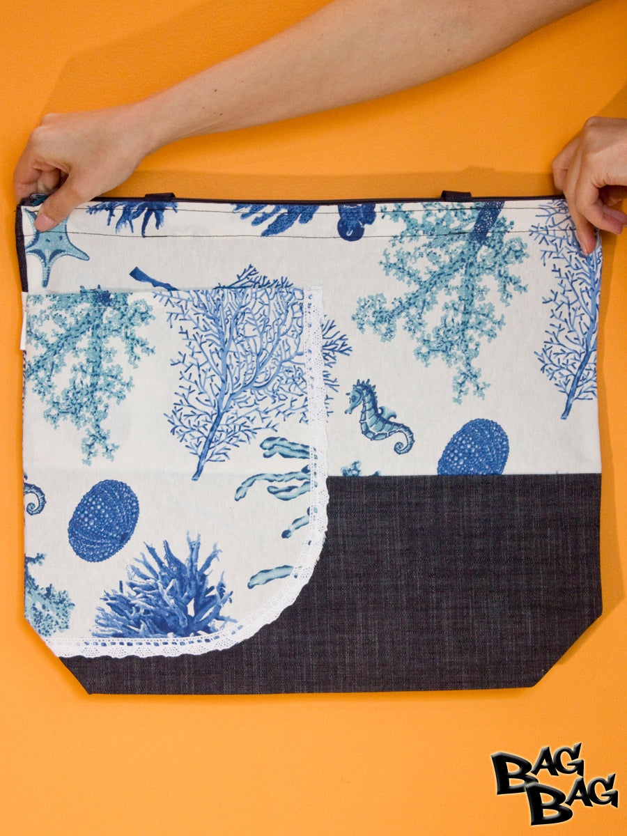 БагБаг Lillie BAG Морско дъно в синьо