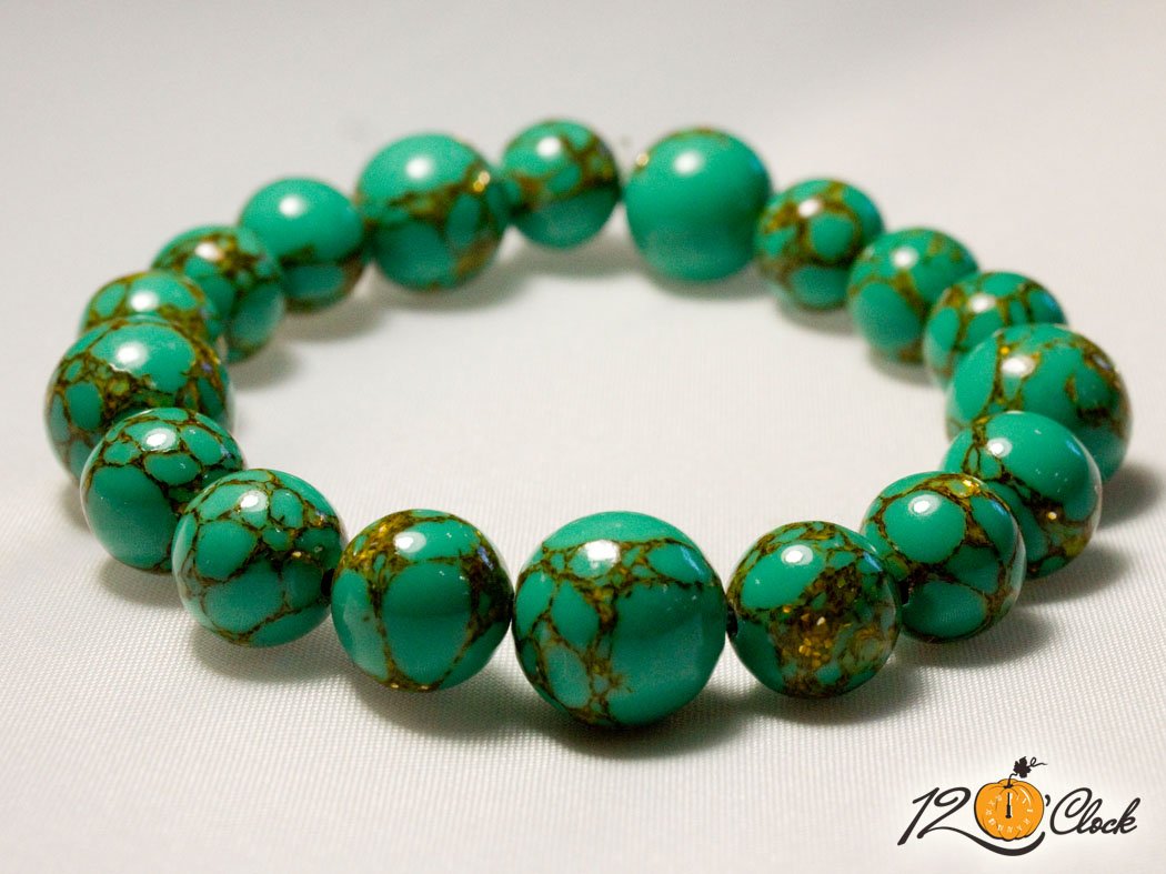 Гривна "Зелен азурит"