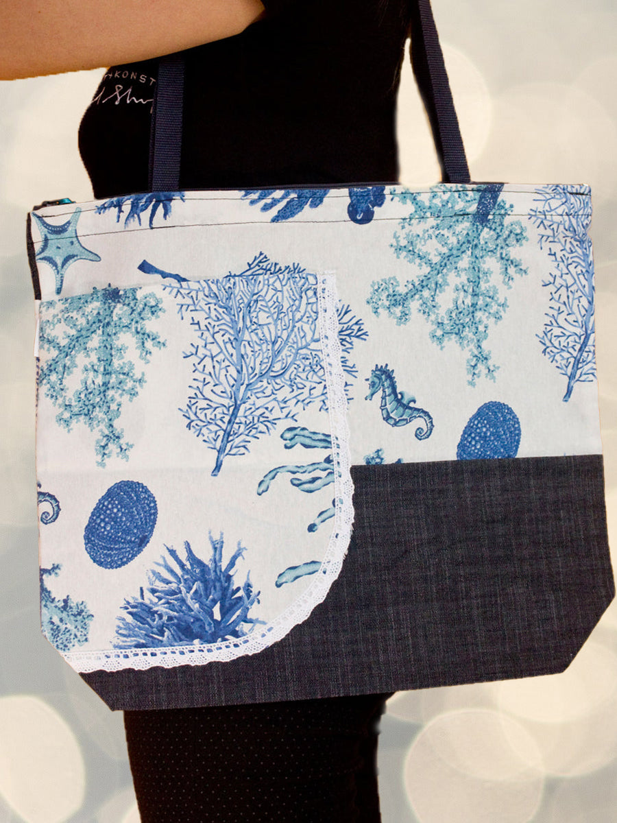 БагБаг Lillie BAG Морско дъно в синьо
