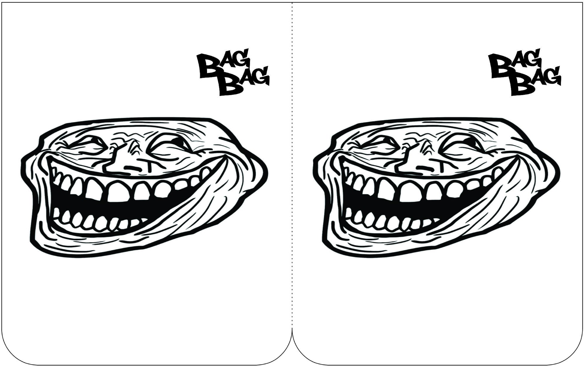 БагБаг торбичка Troll Face - 3
